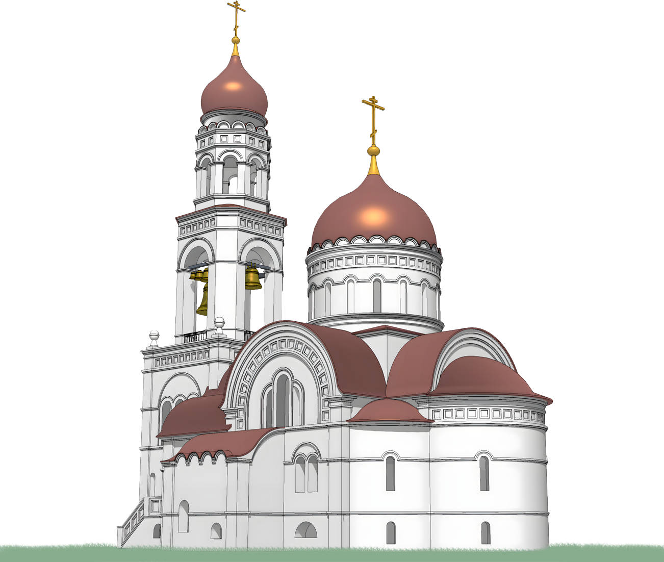 Изображение: Эскизный проект храма сщмч. Серафима (Звездинского)